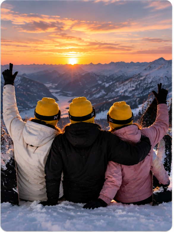 FacePlant Brick ski mask worn off the mountain